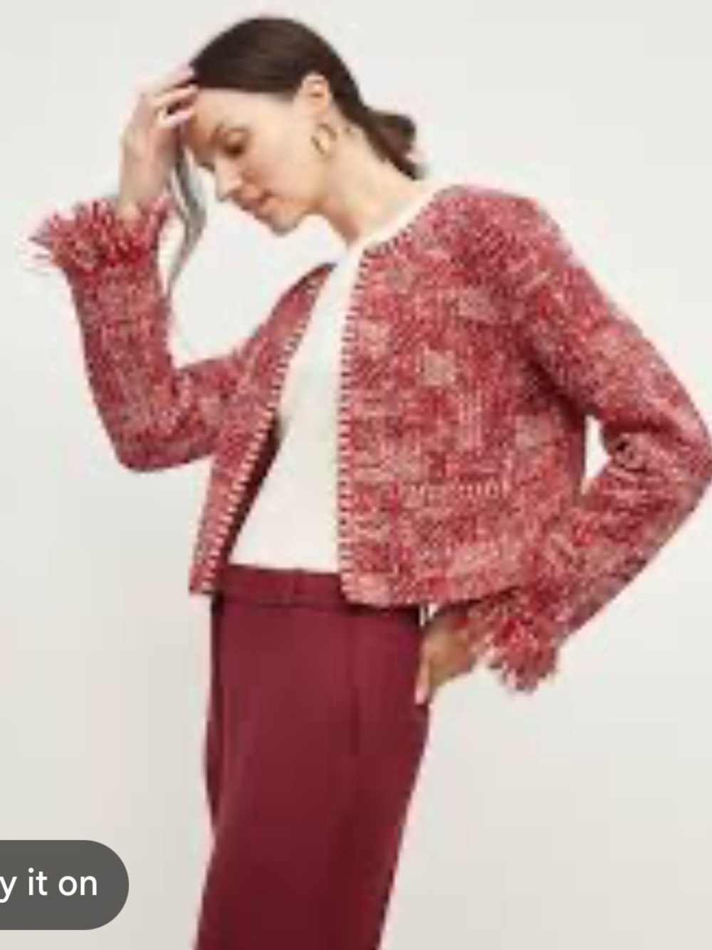 M.M. Lafleur The Lilia Jacket - Interweave Red-Multi Size S